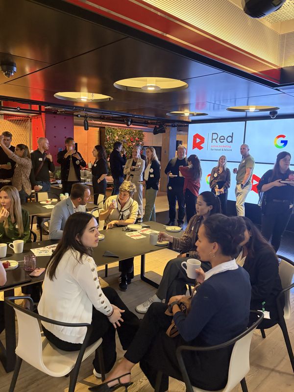 The audience of leisure marketers at Google London during the Red Online Marketing × Google afternoon